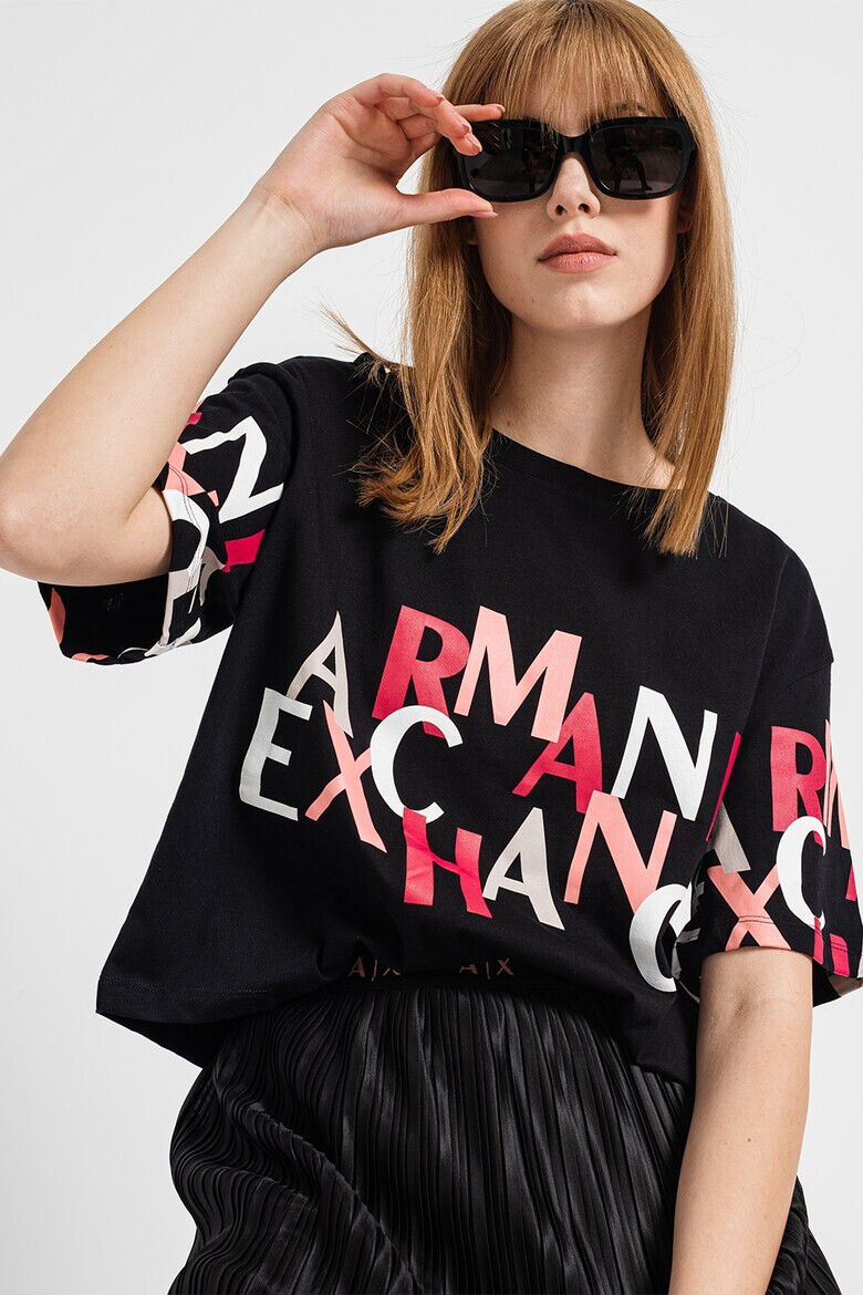 ARMANI EXCHANGE Къса тениска с лого - Pepit.bg