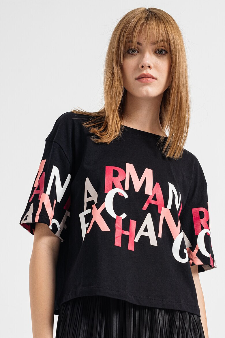 ARMANI EXCHANGE Къса тениска с лого - Pepit.bg