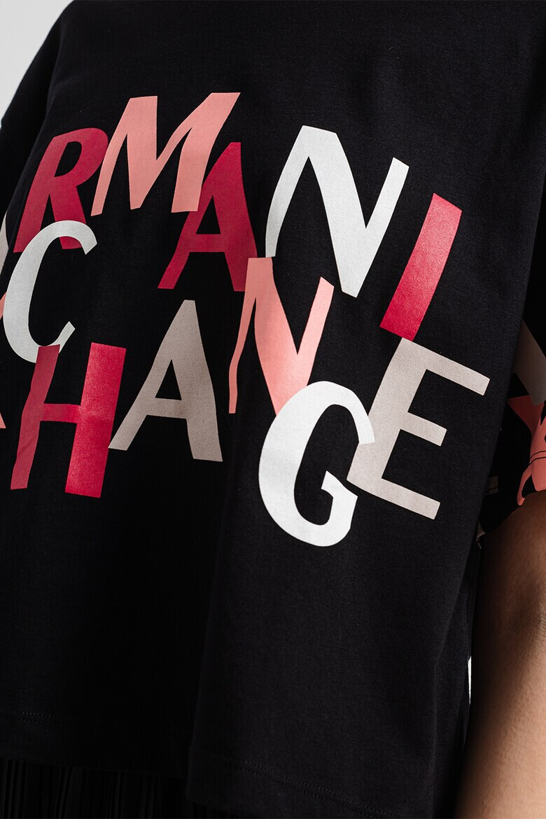 ARMANI EXCHANGE Къса тениска с лого - Pepit.bg