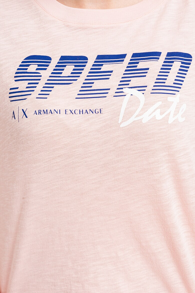 ARMANI EXCHANGE Къса свободна тениска с паднали ръкави - Pepit.bg