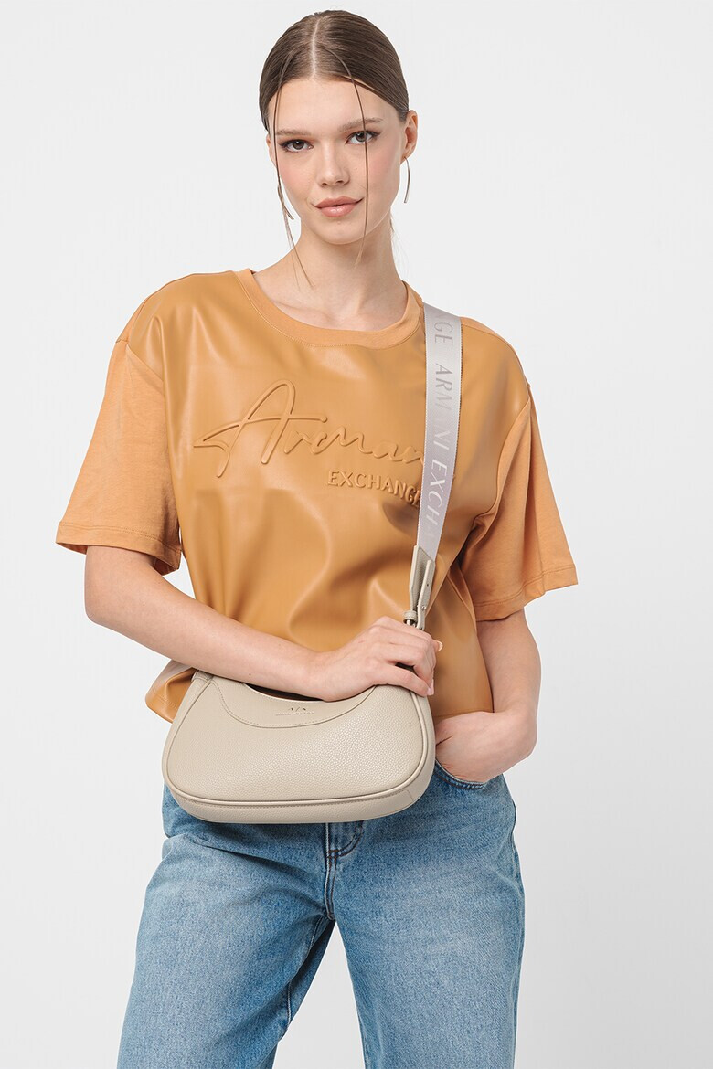 ARMANI EXCHANGE Къса тениска с релефно лого - Pepit.bg