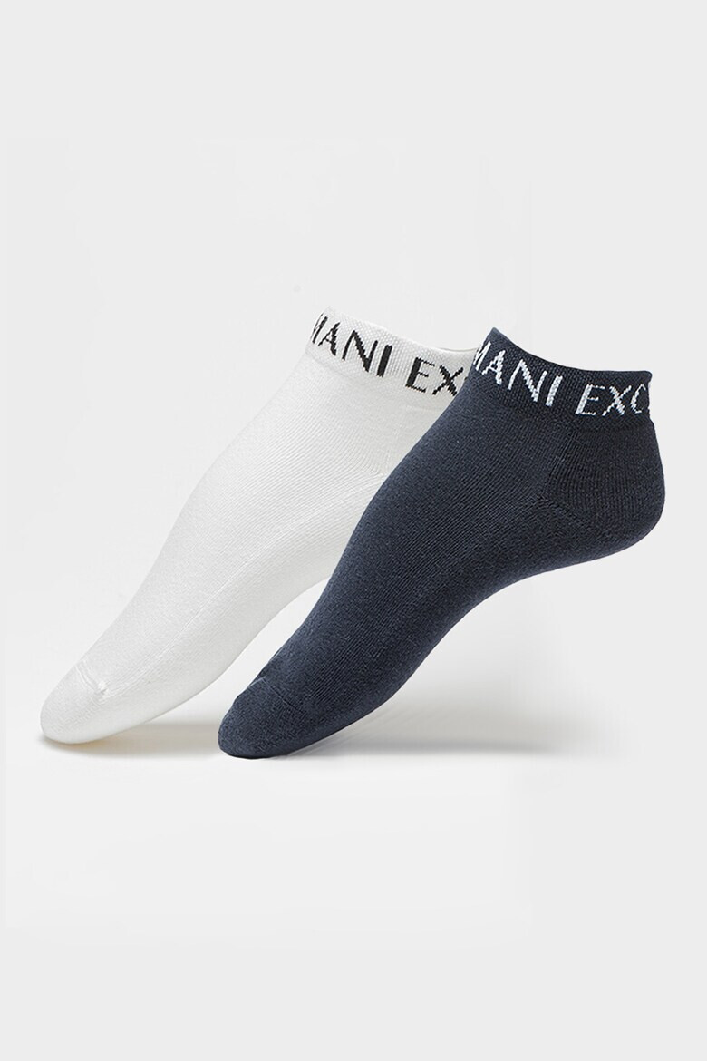 ARMANI EXCHANGE Къси чорапи на лога - 2 чифта - Pepit.bg