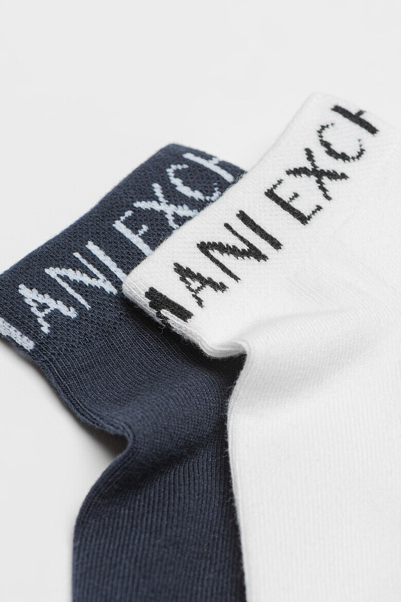 ARMANI EXCHANGE Къси чорапи на лога - 2 чифта - Pepit.bg