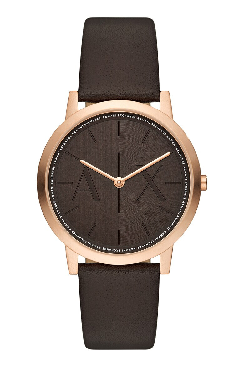 ARMANI EXCHANGE Кварцов часовник с кожена каишка - Pepit.bg