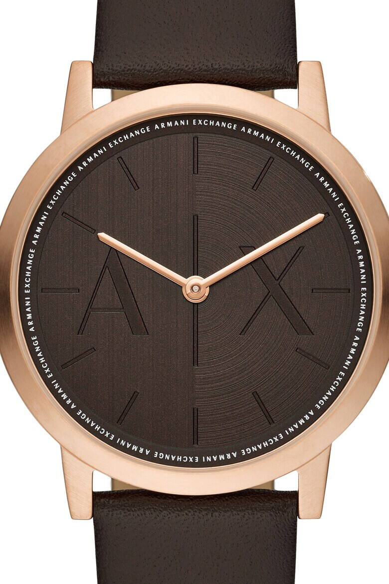 ARMANI EXCHANGE Кварцов часовник с кожена каишка - Pepit.bg