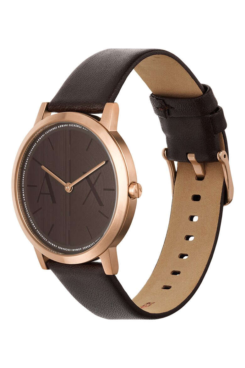 ARMANI EXCHANGE Кварцов часовник с кожена каишка - Pepit.bg