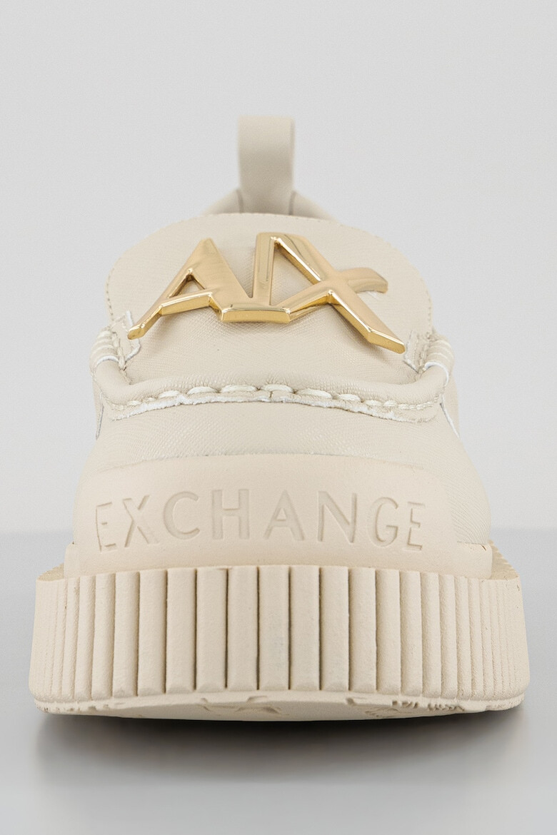 ARMANI EXCHANGE Мокасини с метално лого - Pepit.bg