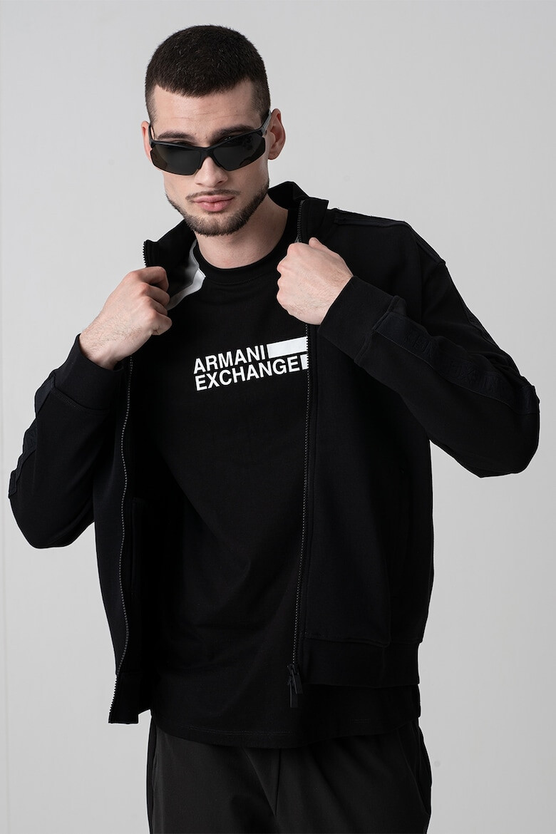 ARMANI EXCHANGE Памучен суитшърт с цип - Pepit.bg