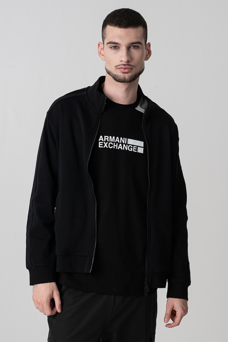 ARMANI EXCHANGE Памучен суитшърт с цип - Pepit.bg