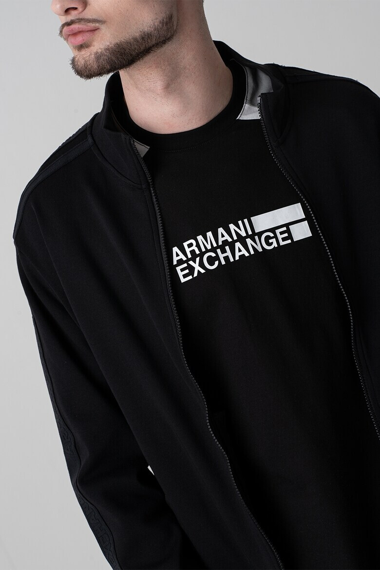 ARMANI EXCHANGE Памучен суитшърт с цип - Pepit.bg