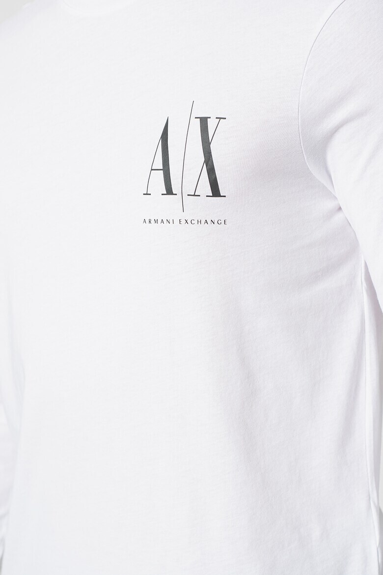 ARMANI EXCHANGE Памучна блуза с лого - Pepit.bg