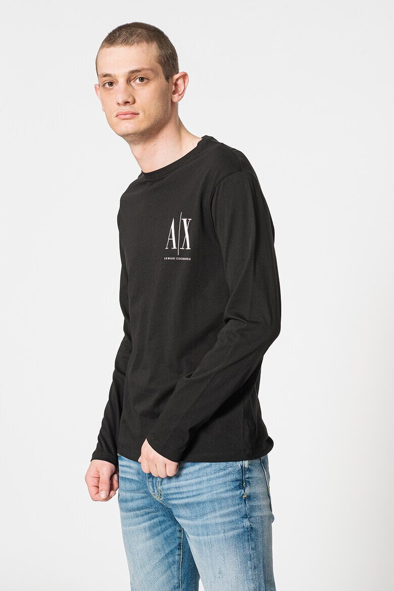 ARMANI EXCHANGE Вталена памучна блуза - Pepit.bg