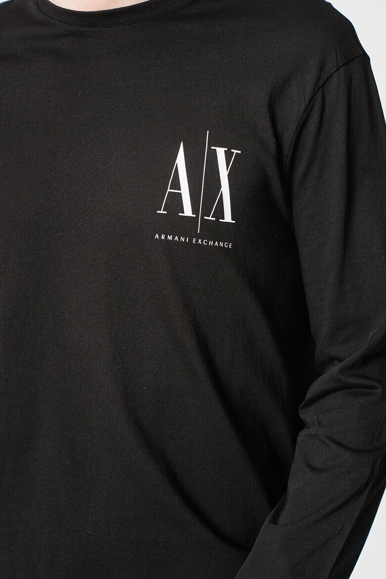 ARMANI EXCHANGE Вталена памучна блуза - Pepit.bg