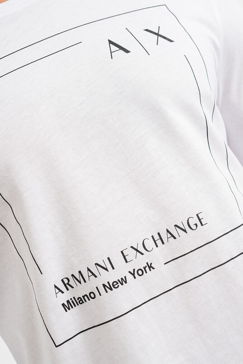 ARMANI EXCHANGE Памучна блуза с лого - Pepit.bg