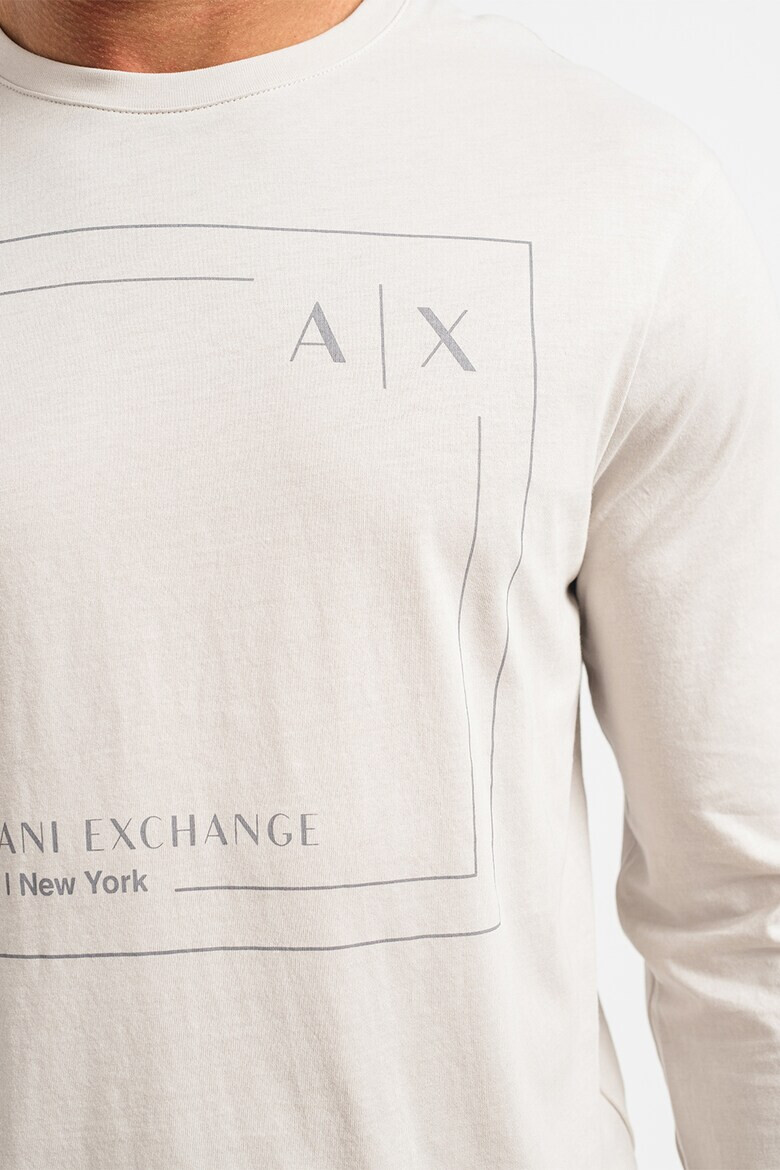 ARMANI EXCHANGE Памучна блуза с лого - Pepit.bg