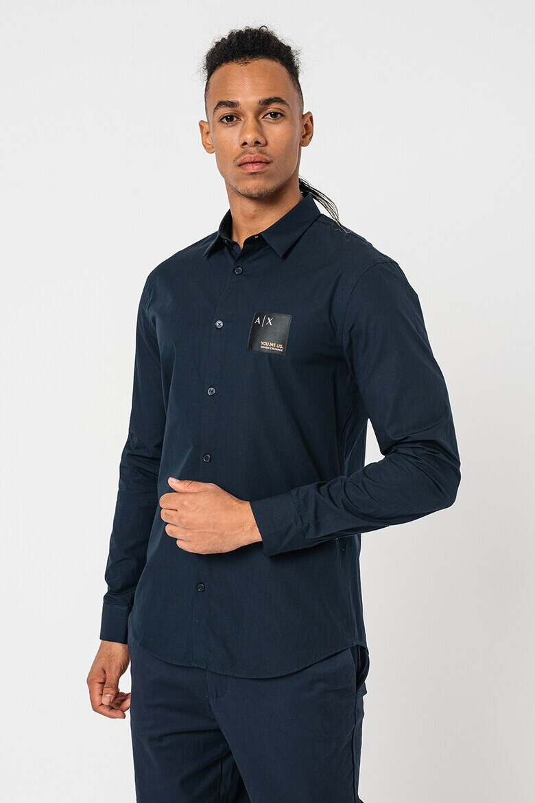 ARMANI EXCHANGE Памучна риза с лого - Pepit.bg