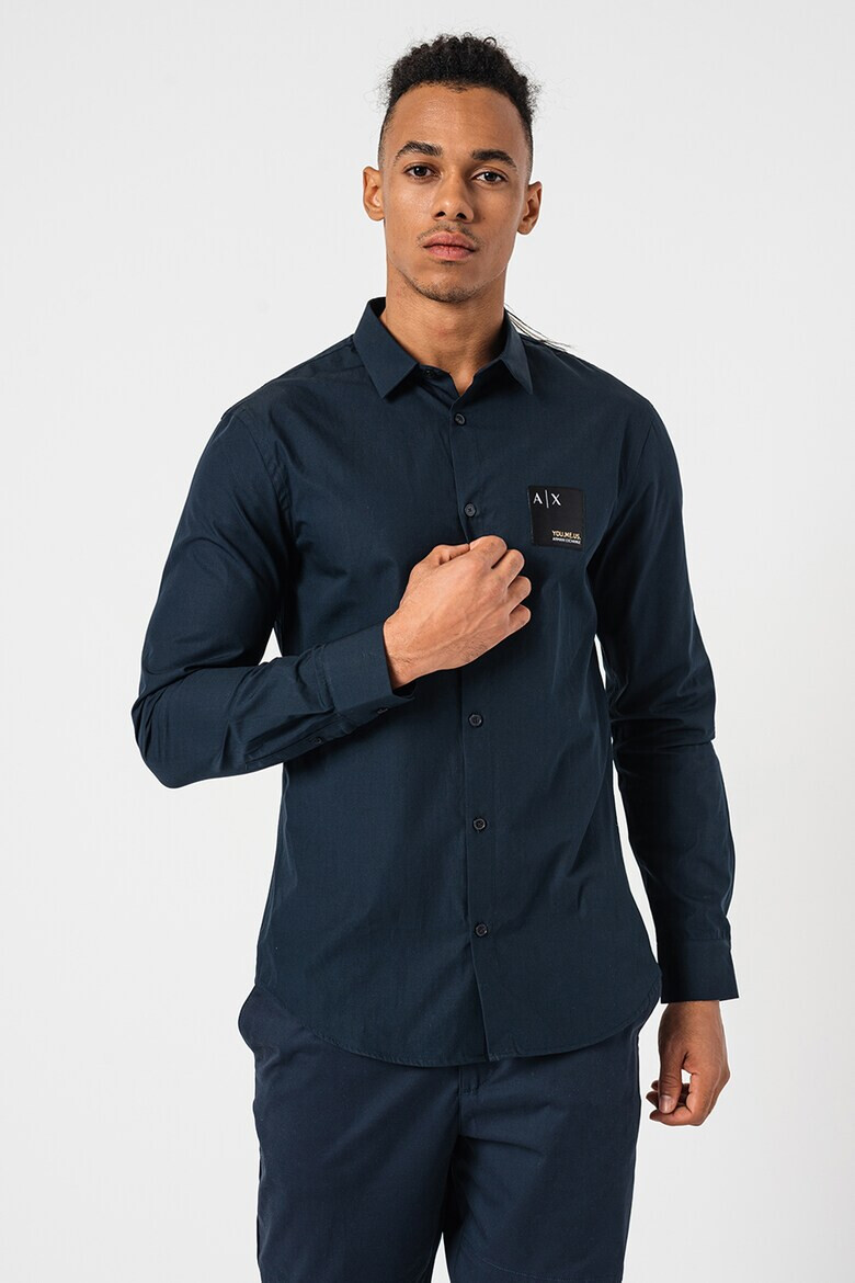 ARMANI EXCHANGE Памучна риза с лого - Pepit.bg