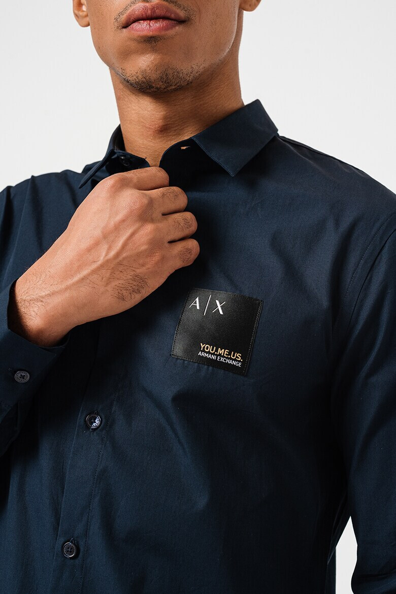 ARMANI EXCHANGE Памучна риза с лого - Pepit.bg