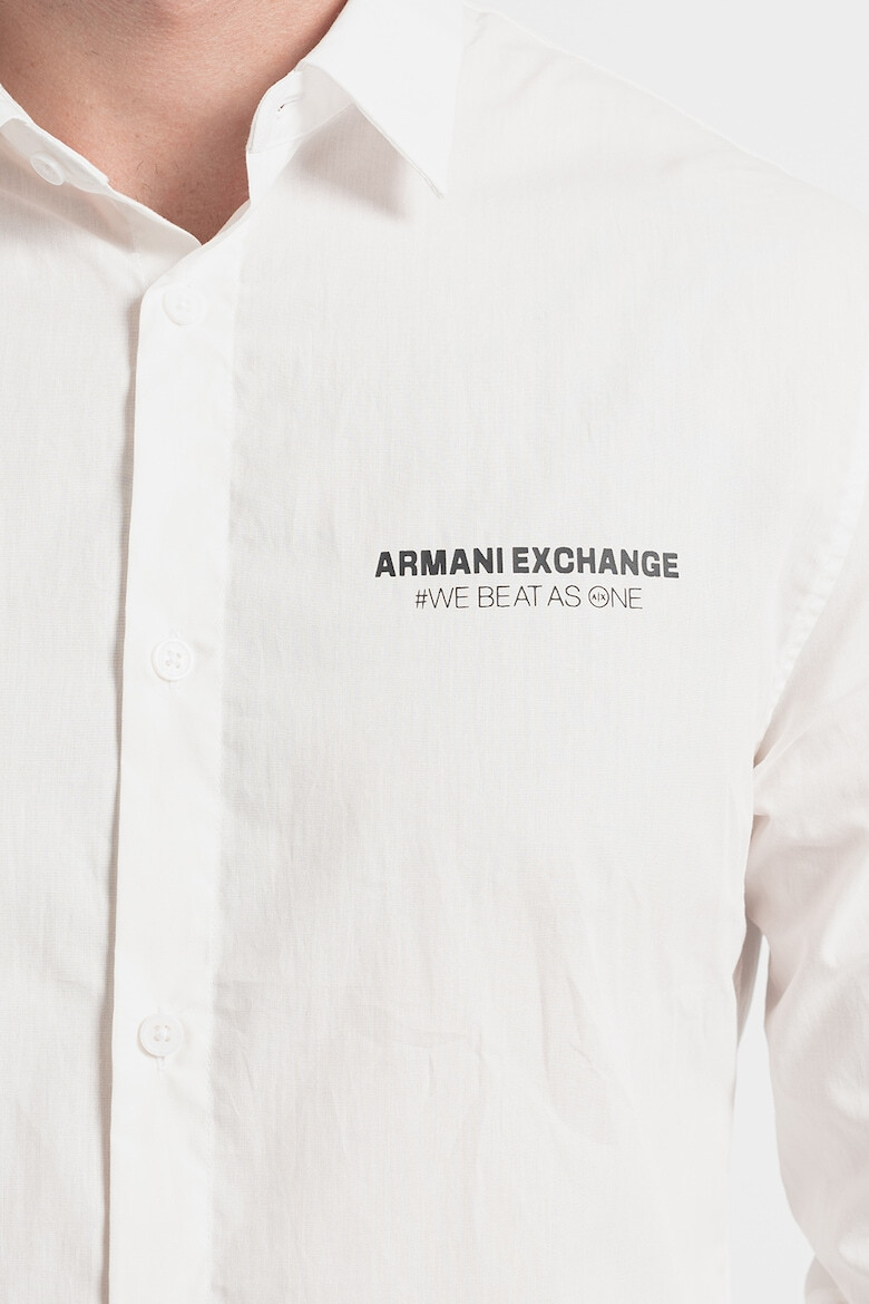 ARMANI EXCHANGE Памучна риза с лого - Pepit.bg