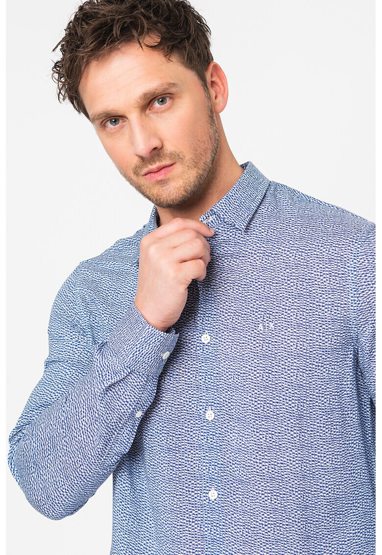 ARMANI EXCHANGE Памучна риза с принт - Pepit.bg