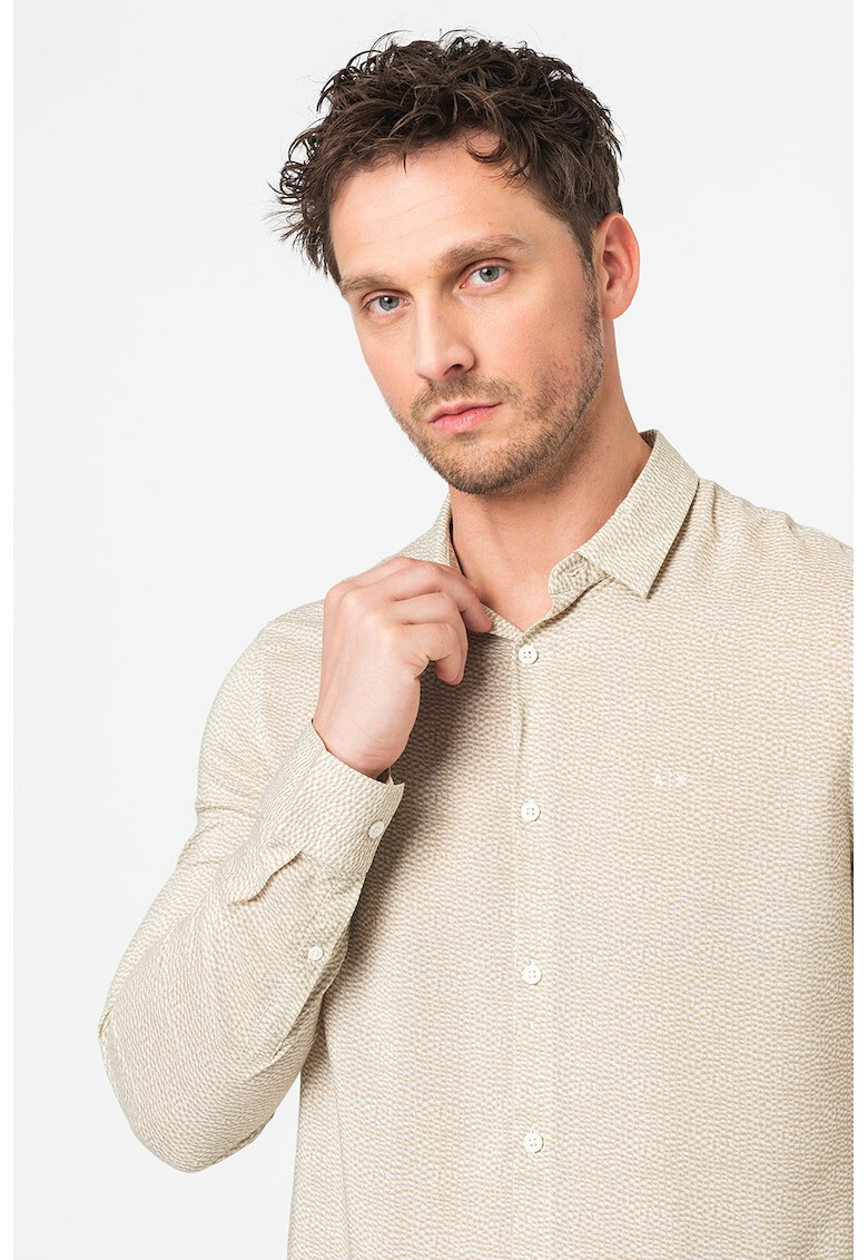 ARMANI EXCHANGE Памучна риза с принт - Pepit.bg