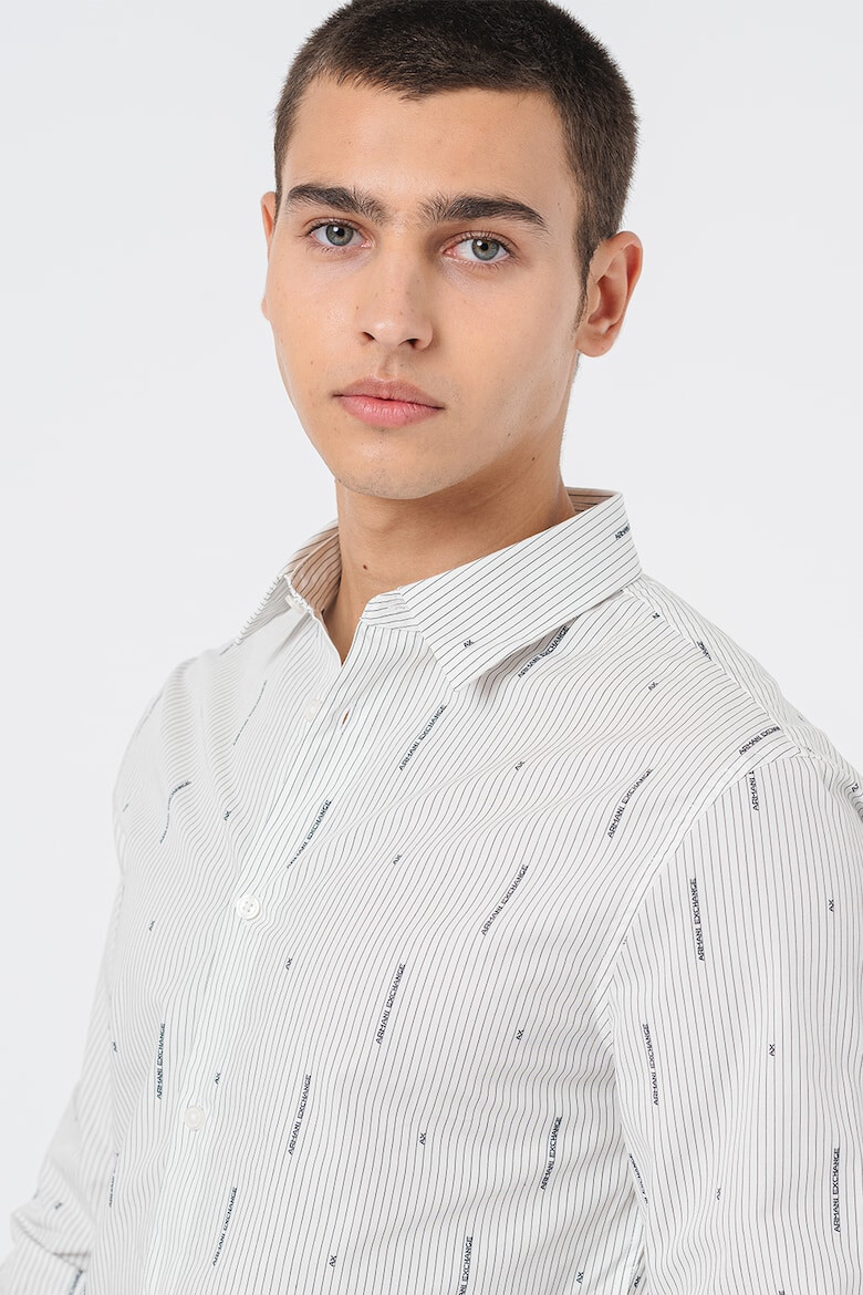 ARMANI EXCHANGE Памучна риза с райе - Pepit.bg