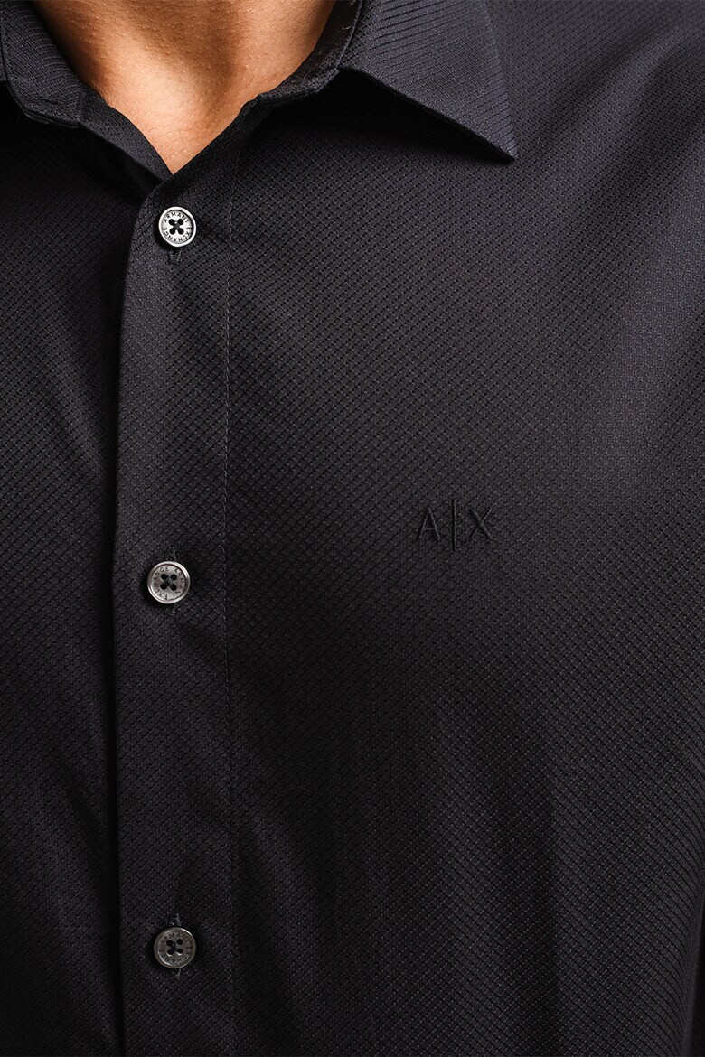ARMANI EXCHANGE Памучна риза с релеф - Pepit.bg