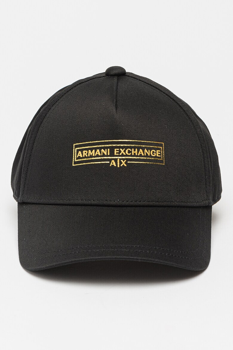 ARMANI EXCHANGE Памучна шапка с бродирано лого - Pepit.bg