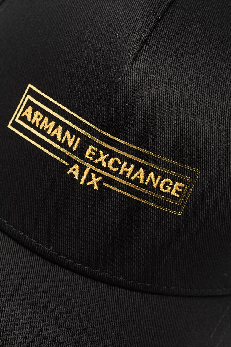 ARMANI EXCHANGE Памучна шапка с бродирано лого - Pepit.bg
