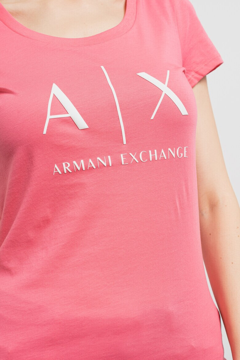 ARMANI EXCHANGE Памучна слим тениска - Pepit.bg