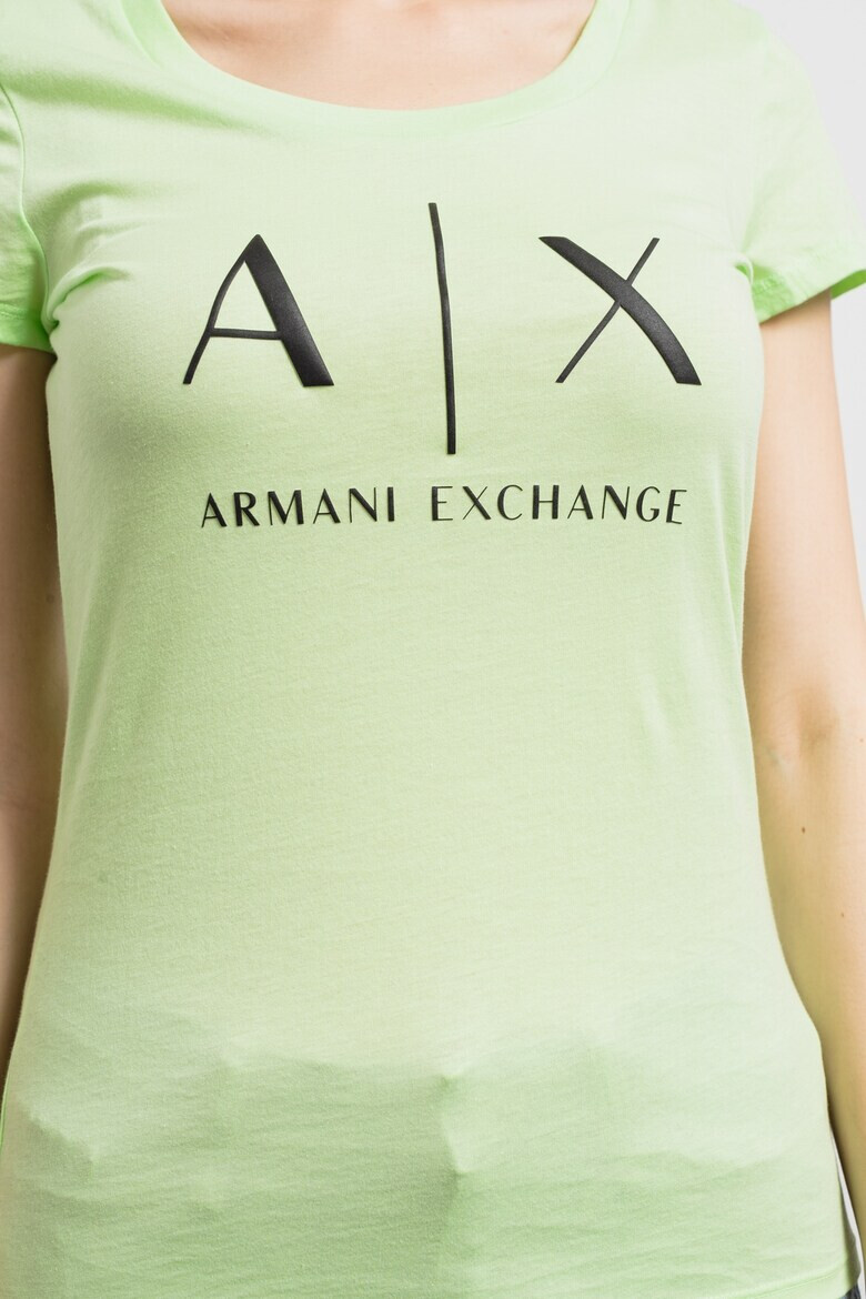 ARMANI EXCHANGE Памучна слим тениска - Pepit.bg