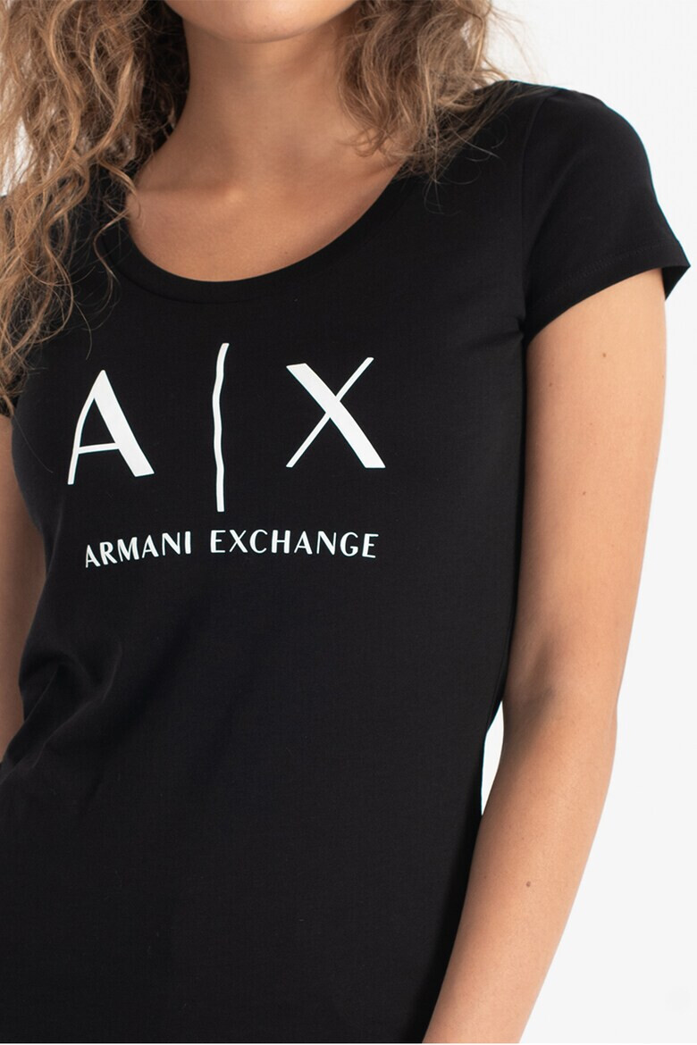 ARMANI EXCHANGE Памучна слим тениска - Pepit.bg