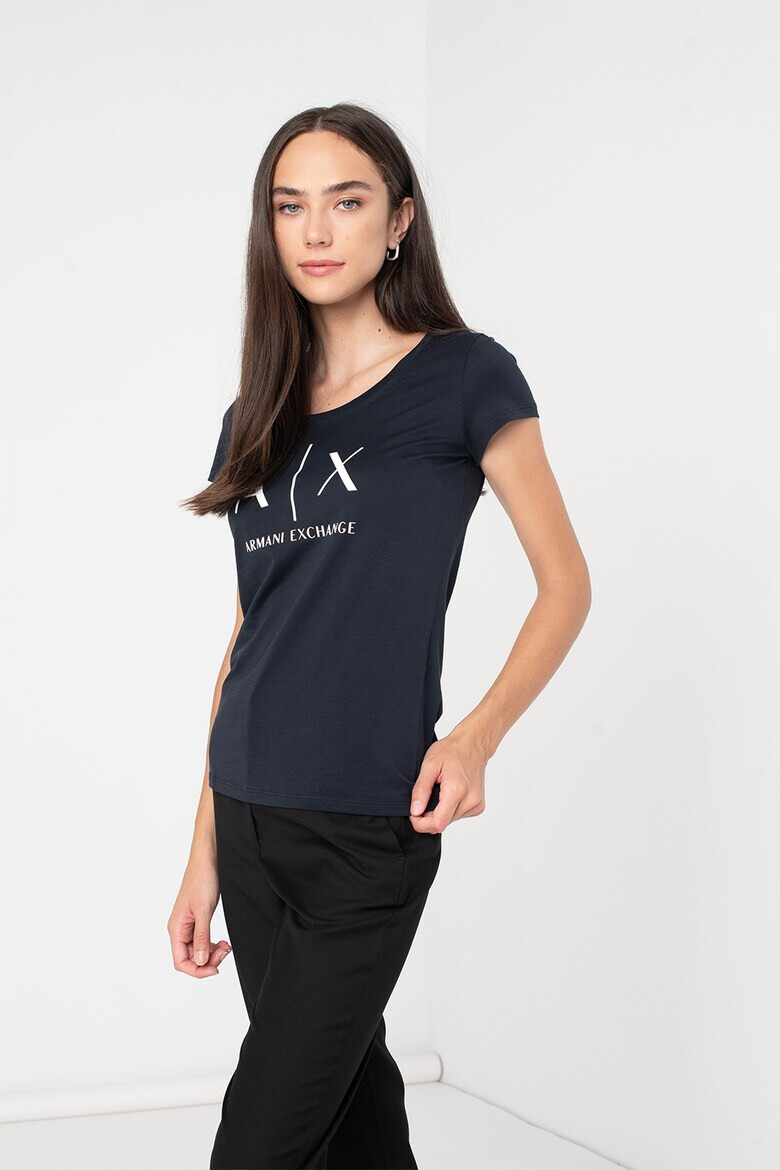 ARMANI EXCHANGE Памучна слим тениска - Pepit.bg