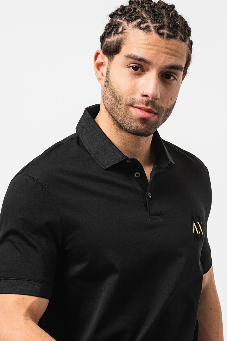 ARMANI EXCHANGE Памучна тениска с яка - Pepit.bg