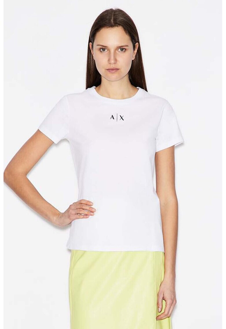 ARMANI EXCHANGE Памучна тениска с лого - Pepit.bg