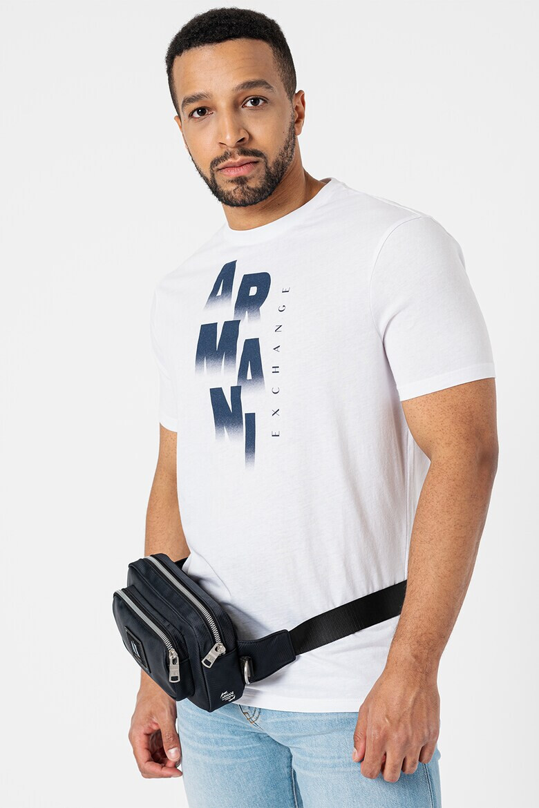 ARMANI EXCHANGE Памучна тениска с лого - Pepit.bg