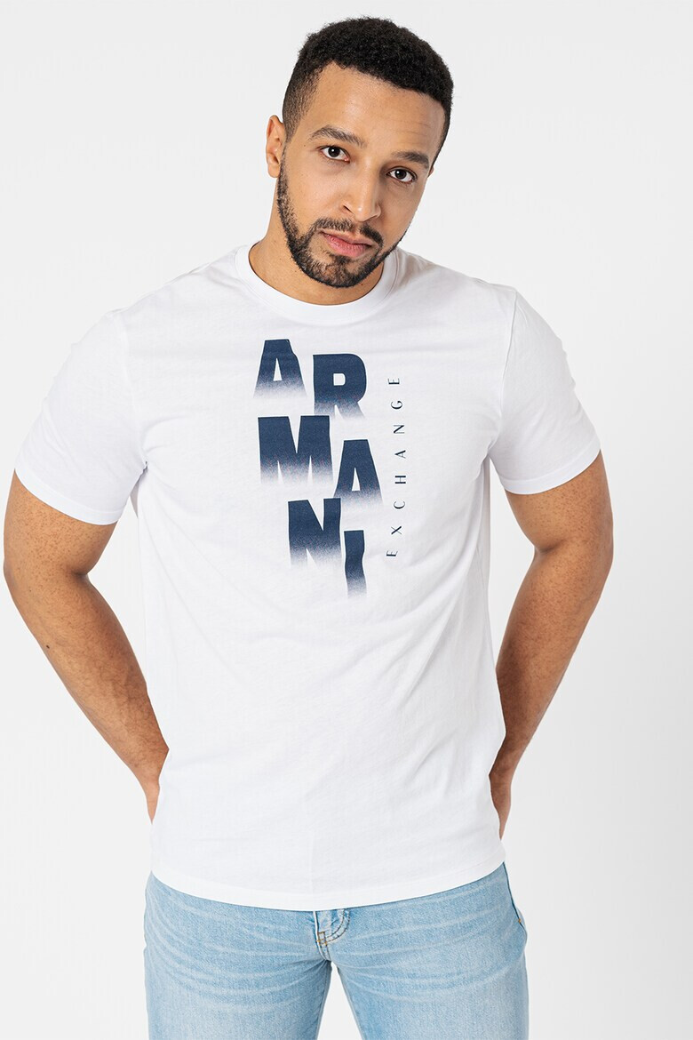 ARMANI EXCHANGE Памучна тениска с лого - Pepit.bg