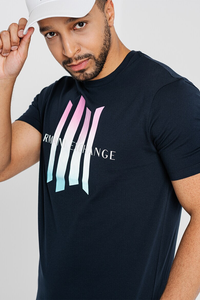 ARMANI EXCHANGE Памучна тениска с лого - Pepit.bg