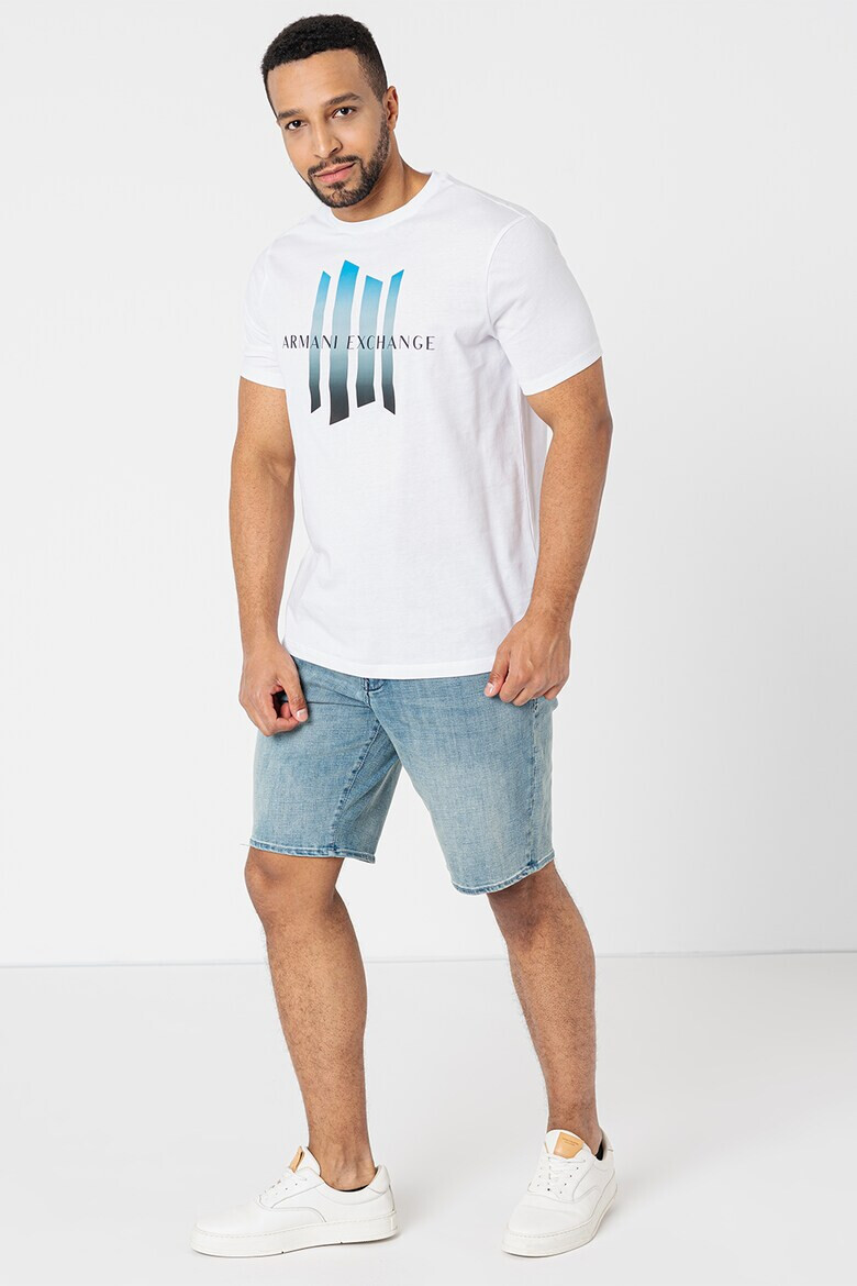 ARMANI EXCHANGE Памучна тениска с лого - Pepit.bg