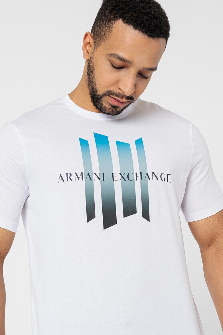 ARMANI EXCHANGE Памучна тениска с лого - Pepit.bg