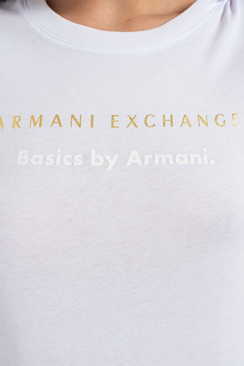 ARMANI EXCHANGE Памучна тениска с лого - Pepit.bg