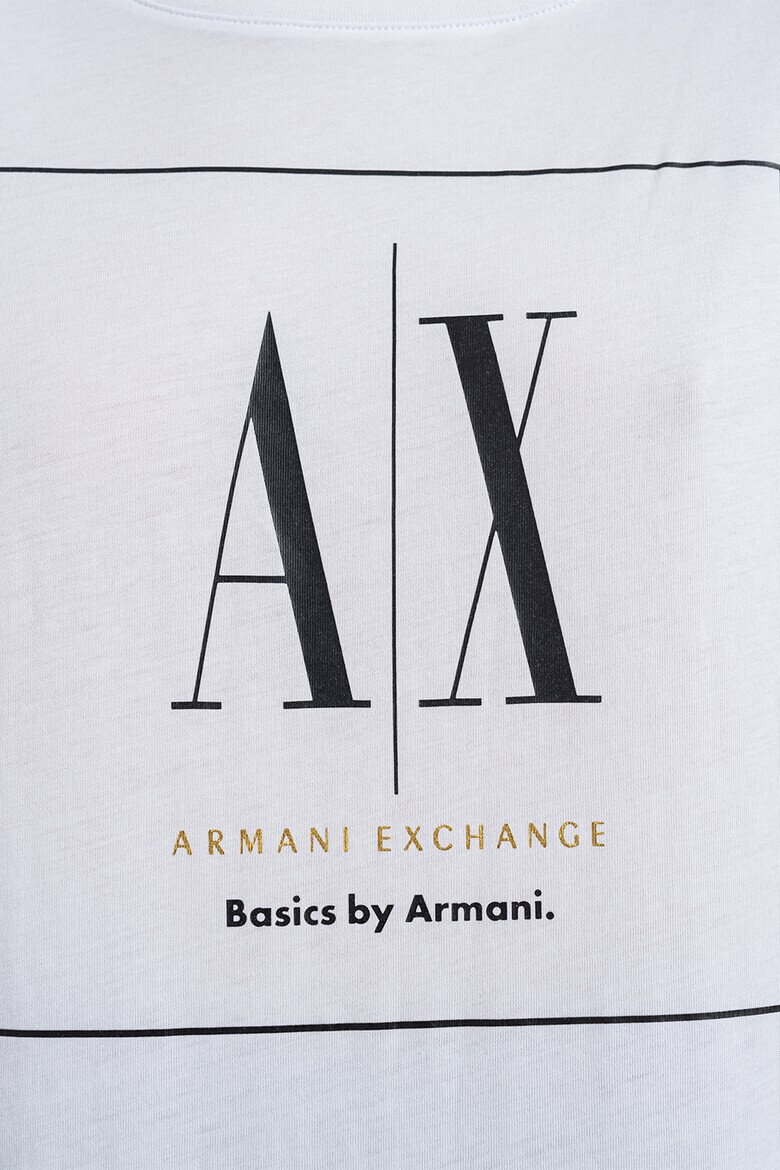 ARMANI EXCHANGE Памучна тениска с лого - Pepit.bg