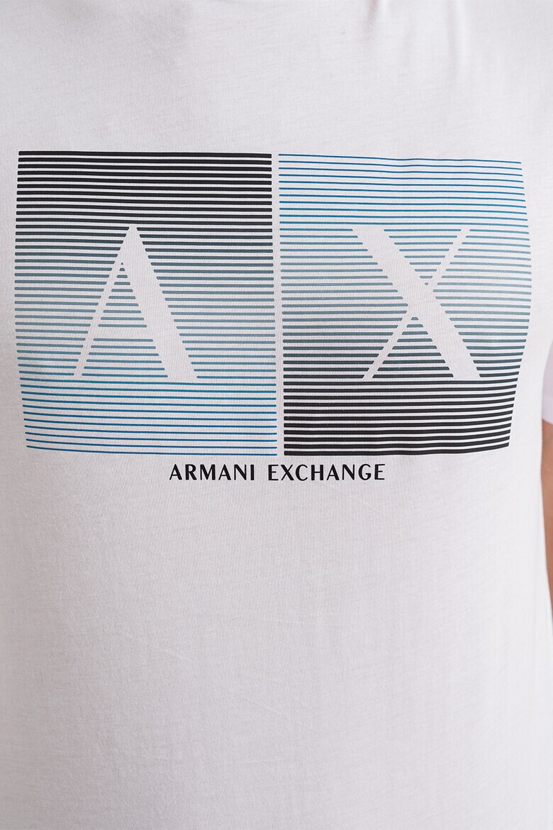 ARMANI EXCHANGE Памучна тениска с лого - Pepit.bg