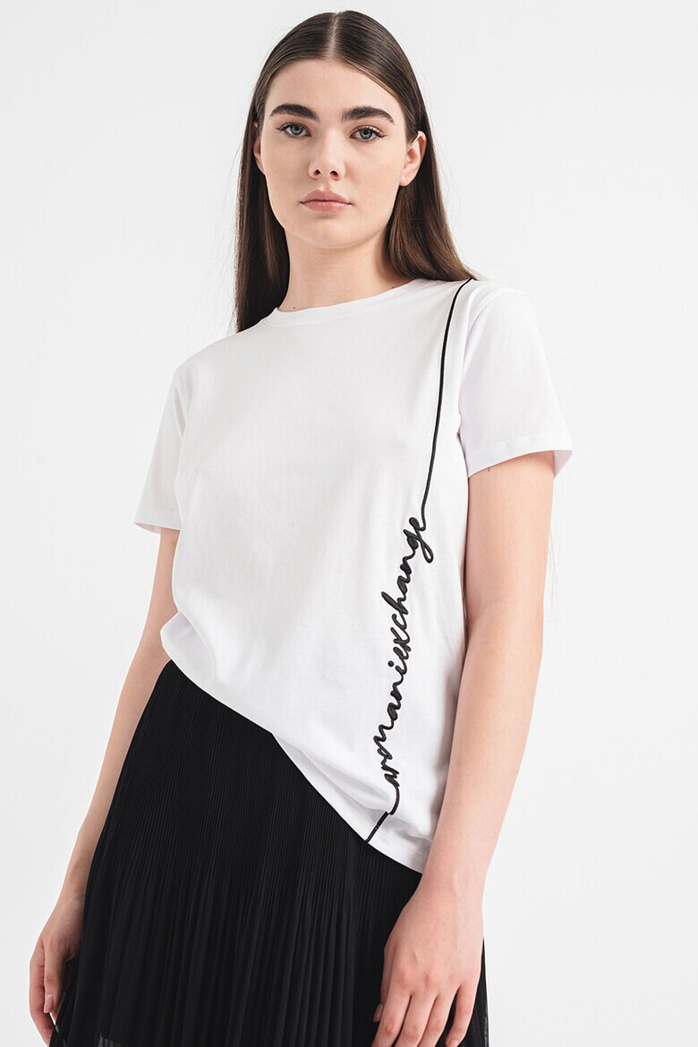 ARMANI EXCHANGE Памучна тениска с лого - Pepit.bg