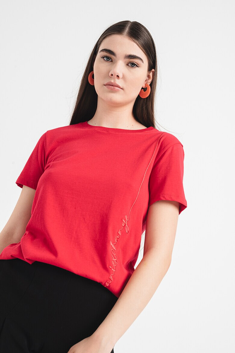ARMANI EXCHANGE Памучна тениска с лого - Pepit.bg