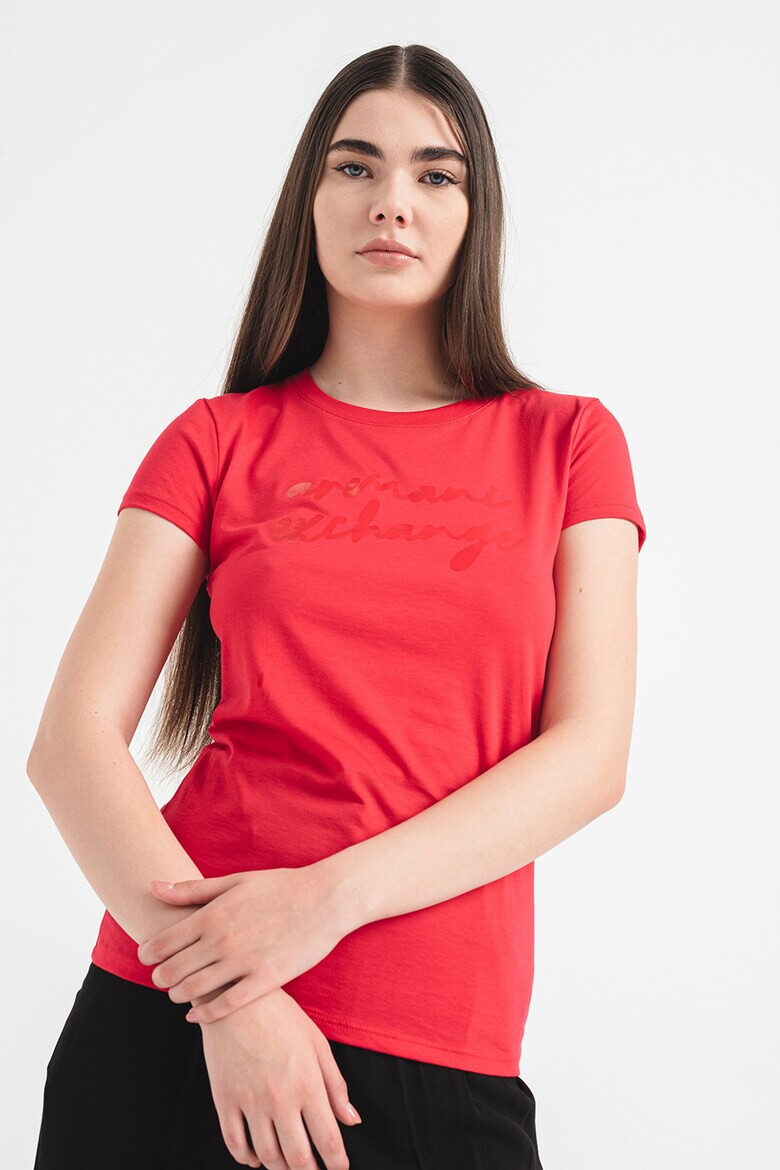 ARMANI EXCHANGE Памучна тениска с лого - Pepit.bg