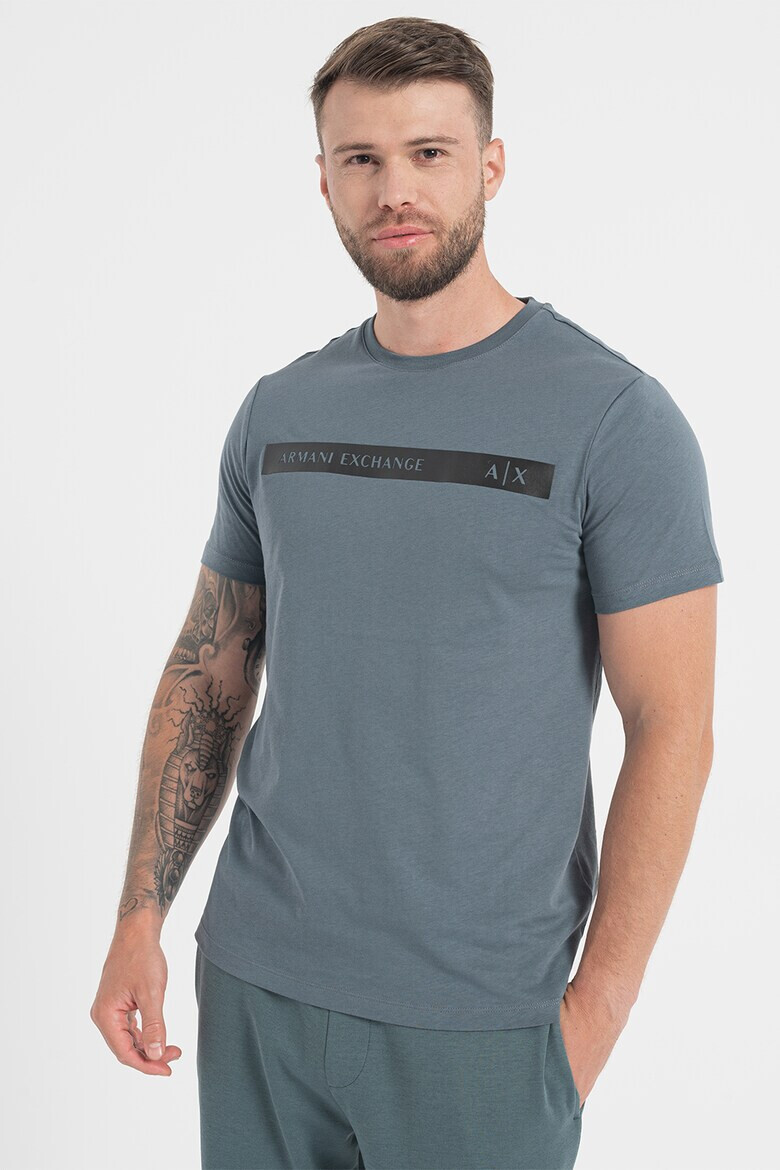 ARMANI EXCHANGE Памучна тениска с лого - Pepit.bg