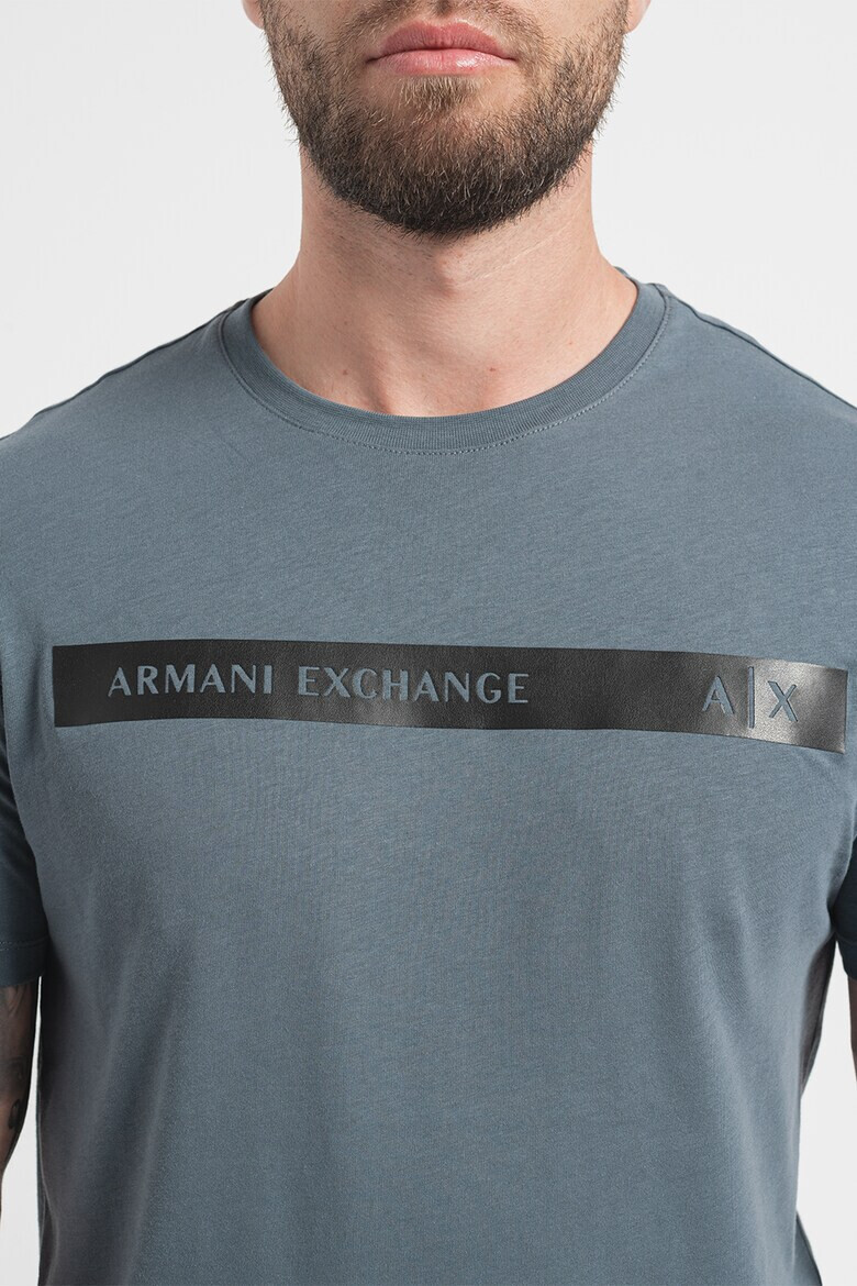 ARMANI EXCHANGE Памучна тениска с лого - Pepit.bg