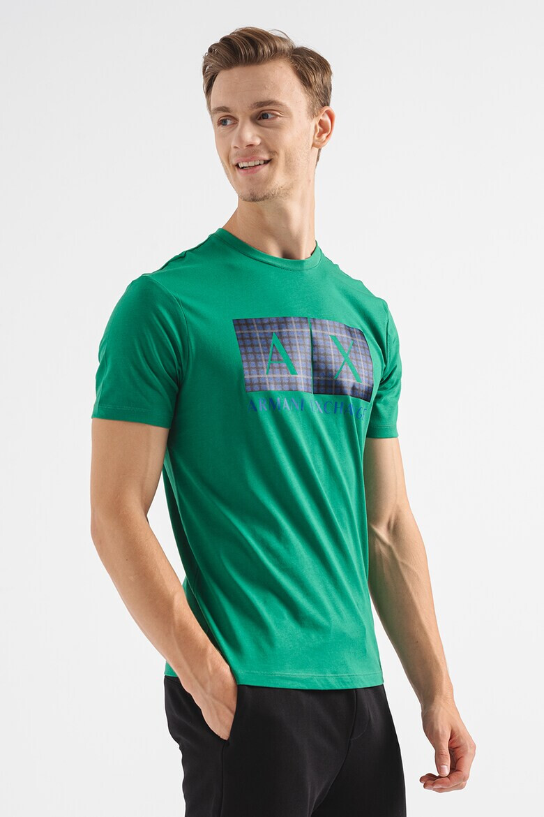 ARMANI EXCHANGE Памучна тениска с лого - Pepit.bg