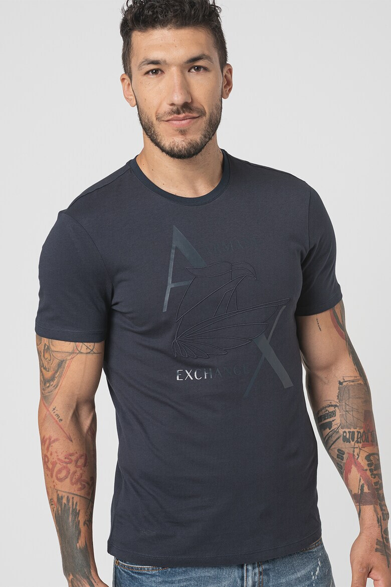 ARMANI EXCHANGE Памучна тениска с лого - Pepit.bg